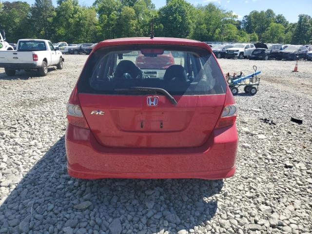 JHMGD38667S026466 - 2007 HONDA FIT S RED photo 6