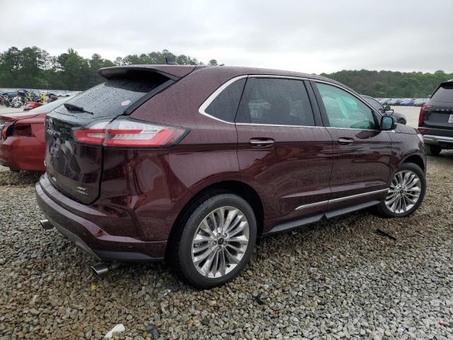 2FMPK4K92RBA39479 - 2024 FORD EDGE TITANIUM BURGUNDY photo 3