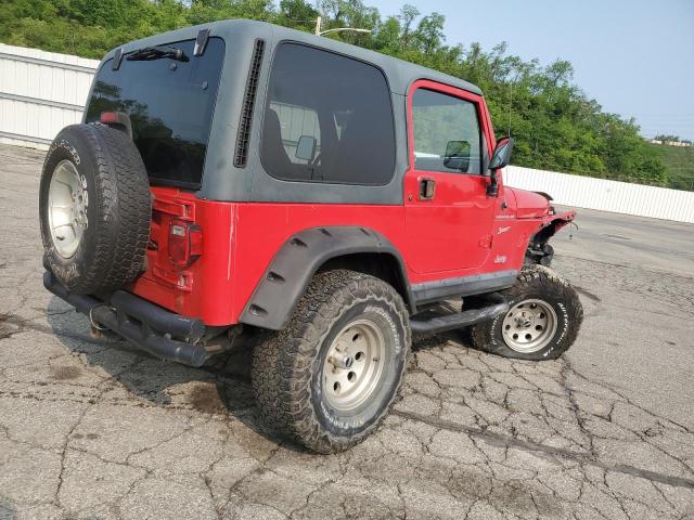 1J4FA49S12P729566 - 2002 JEEP WRANGLER / SPORT RED photo 3