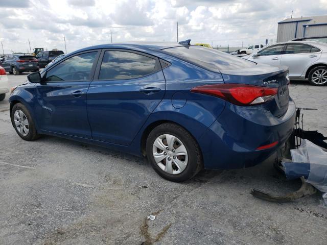 KMHDH4AE1GU584841 - 2016 HYUNDAI ELANTRA SE BLUE photo 2