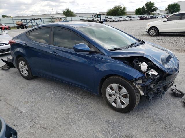 KMHDH4AE1GU584841 - 2016 HYUNDAI ELANTRA SE BLUE photo 4