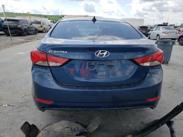 KMHDH4AE1GU584841 - 2016 HYUNDAI ELANTRA SE BLUE photo 6