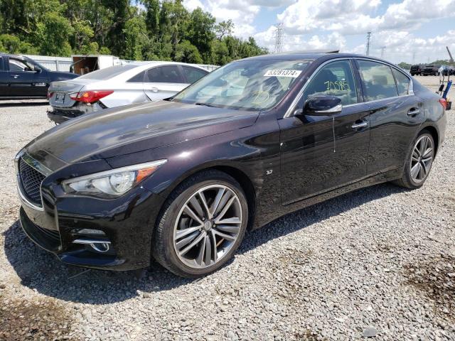 JN1BV7AR6EM680201 - 2014 INFINITI Q50 BASE GRAY photo 1