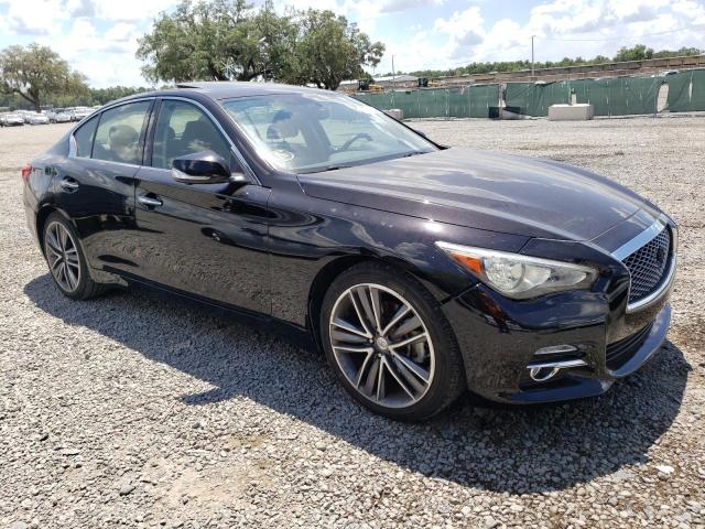 JN1BV7AR6EM680201 - 2014 INFINITI Q50 BASE GRAY photo 4