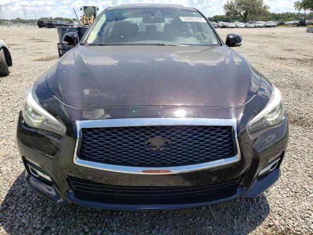 JN1BV7AR6EM680201 - 2014 INFINITI Q50 BASE GRAY photo 5