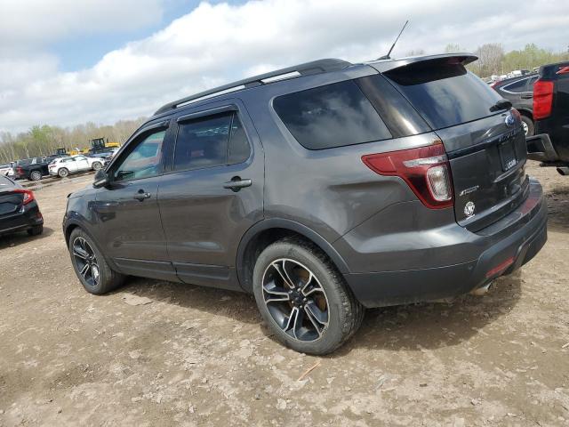 1FM5K8GT6FGB28849 - 2015 FORD EXPLORER SPORT GRAY photo 2