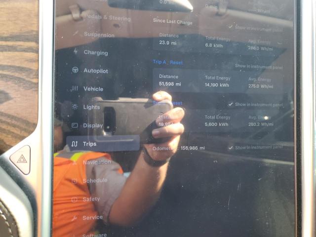 5YJSA1E15HF225220 - 2017 TESLA MODEL S GRAY photo 9