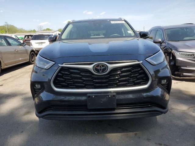 5TDGZRBH2NS569500 - 2022 TOYOTA HIGHLANDER XLE BLACK photo 5
