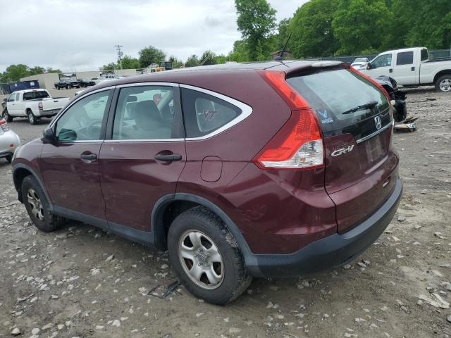 5J6RM4H39EL066015 - 2014 HONDA CR-V LX MAROON photo 2