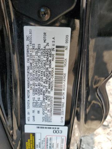 5TETX22N66Z200970 - 2006 TOYOTA TACOMA ACCESS CAB შავი ფოტო 12