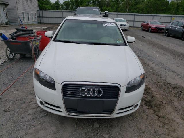 WAUDF78E97A110510 - 2007 AUDI A4 2.0T QUATTRO WHITE photo 5