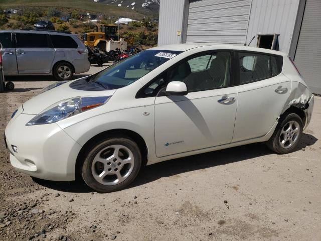 JN1AZ0CP2CT021196 - 2012 NISSAN LEAF SV WHITE photo 1