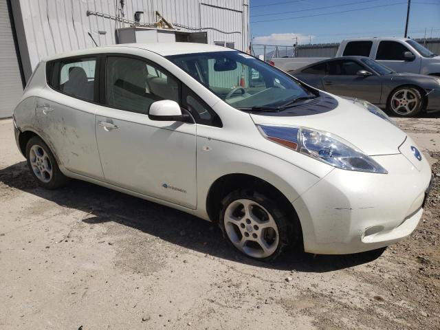 JN1AZ0CP2CT021196 - 2012 NISSAN LEAF SV WHITE photo 4