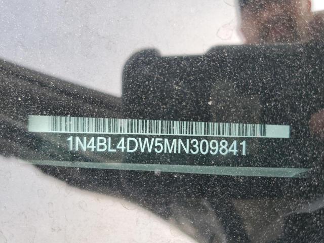 1N4BL4DW5MN309841 - 2021 NISSAN ALTIMA SV SILVER photo 12