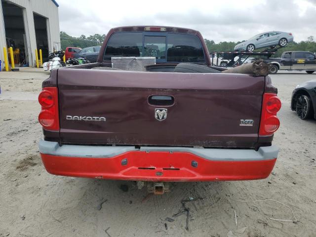 1D7HW28N75S294205 - 2005 DODGE DAKOTA QUAD MAROON photo 6