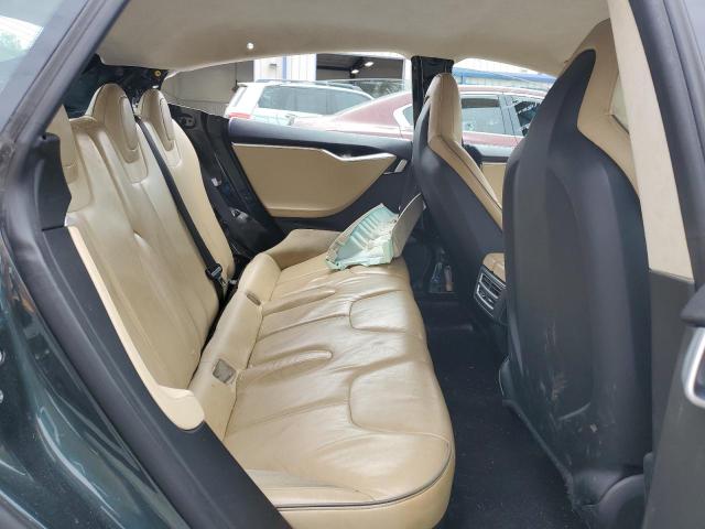 5YJSA1H11EFP38195 - 2014 TESLA MODEL S Зелений фото 10