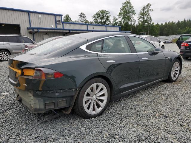 5YJSA1H11EFP38195 - 2014 TESLA MODEL S Зелений фото 3