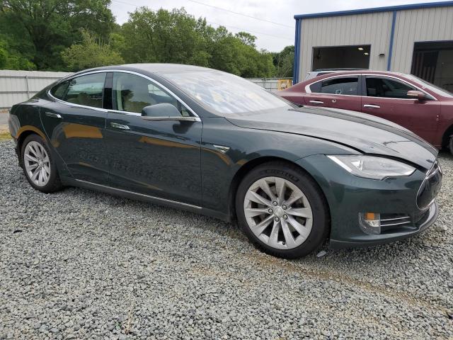 5YJSA1H11EFP38195 - 2014 TESLA MODEL S Зелений фото 4