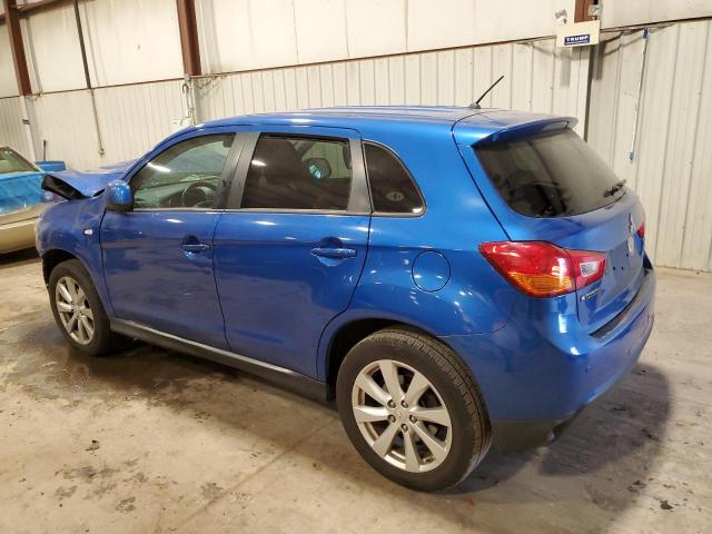 4A4AR3AW8FE035968 - 2015 MITSUBISHI OUTLANDER ES BLUE photo 2