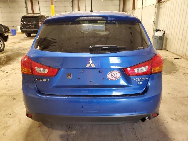 4A4AR3AW8FE035968 - 2015 MITSUBISHI OUTLANDER ES BLUE photo 6