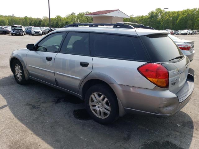 4S4BP61C857346517 - 2005 SUBARU LEGACY OUTBACK 2.5I SILVER photo 2