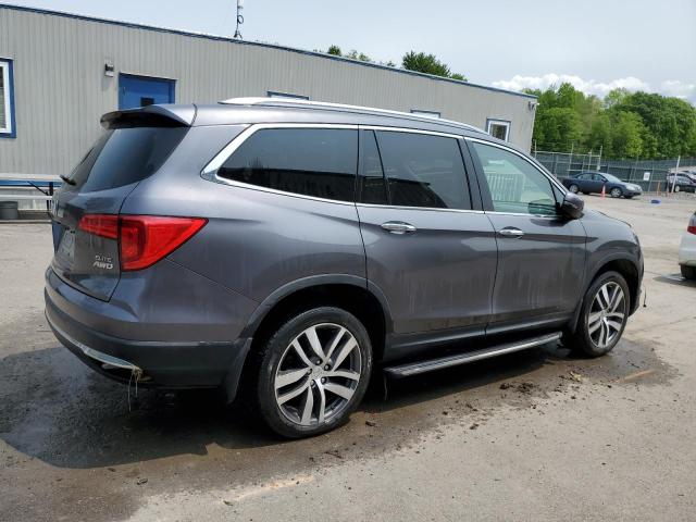 5FNYF6H08HB094926 - 2017 HONDA PILOT ELITE GRAY photo 3