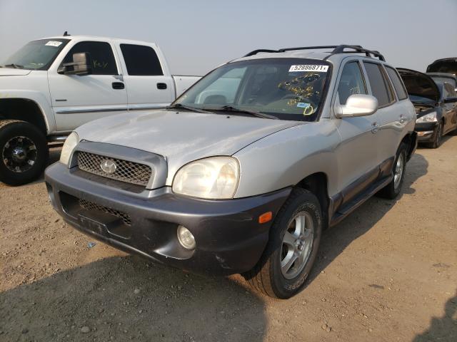 KM8SC73E04U628845 - 2004 HYUNDAI SANTA FE GLS SILVER photo 2