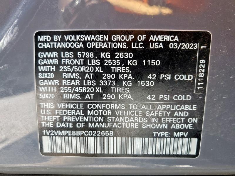 1V2VMPE88PC022658 - 2023 VOLKSWAGEN ID.4 PRO S 灰色 照片 14