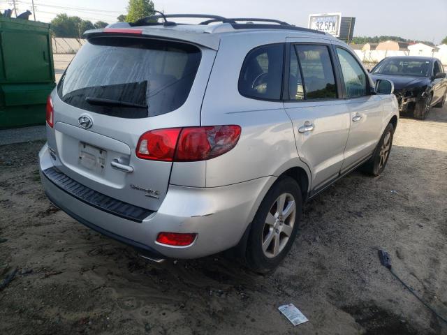 5NMSH13E98H219646 - 2008 HYUNDAI SANTA FE SE SILVER photo 4