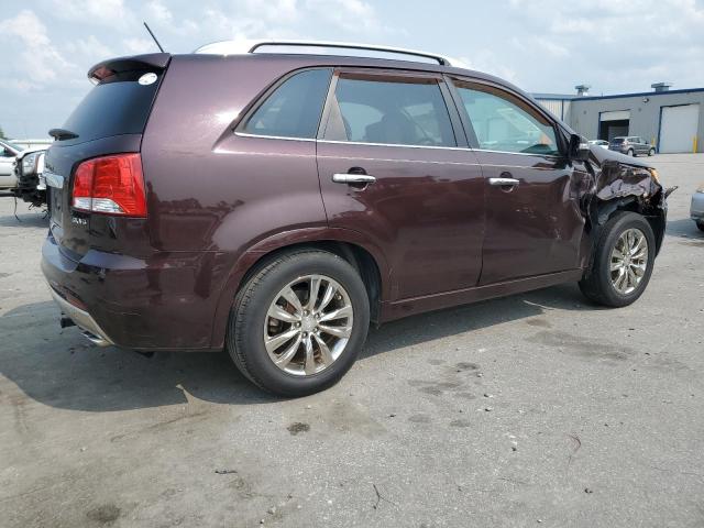 5XYKW4A29BG161376 - 2011 KIA SORENTO SX MAROON photo 3