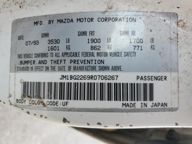 JM1BG2269R0706267 - 1994 MAZDA PROTEGE LX WHITE photo 12