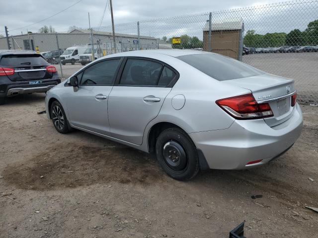 19XFB2F95DE021140 - 2013 HONDA CIVIC EXL SILVER photo 2