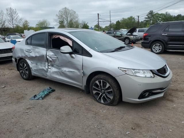 19XFB2F95DE021140 - 2013 HONDA CIVIC EXL ვერცხლისფერი ფოტო 4