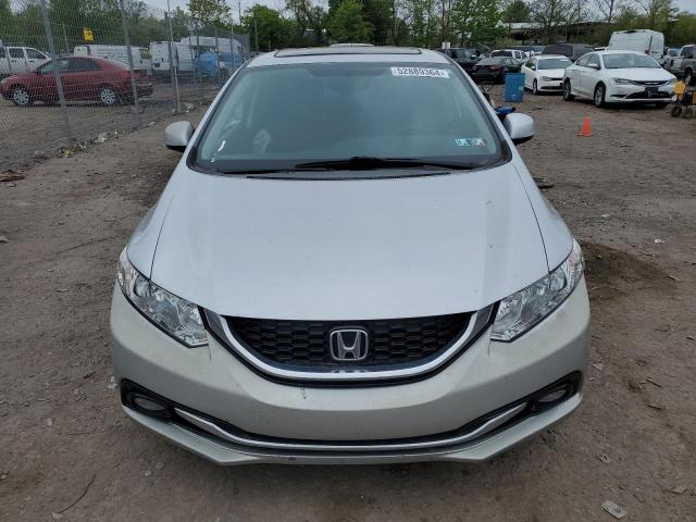 19XFB2F95DE021140 - 2013 HONDA CIVIC EXL ვერცხლისფერი ფოტო 5