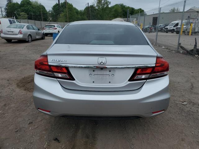 19XFB2F95DE021140 - 2013 HONDA CIVIC EXL ვერცხლისფერი ფოტო 6