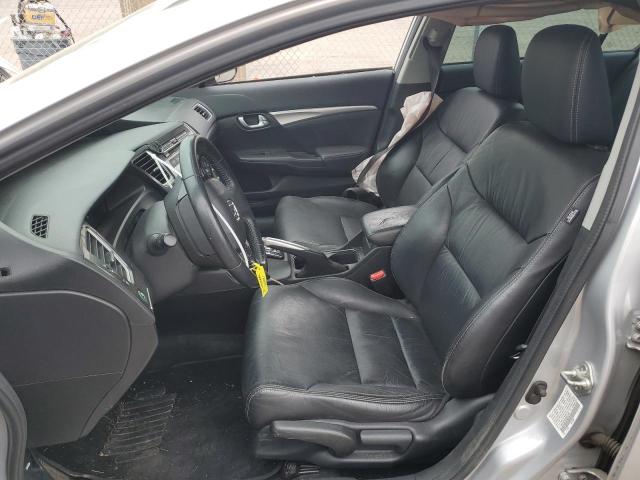 19XFB2F95DE021140 - 2013 HONDA CIVIC EXL ვერცხლისფერი ფოტო 7