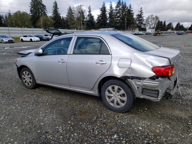 JTDBL40E299089047 - 2009 TOYOTA COROLLA BASE SILVER photo 2