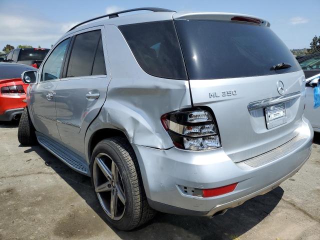 4JGBB8GB5AA558863 - 2010 MERCEDES-BENZ ML 350 4MATIC SILVER photo 2