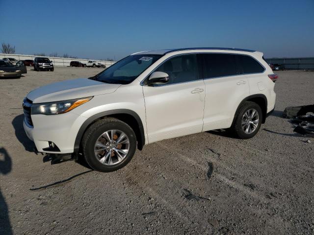 5TDJKRFH3FS199843 - 2015 TOYOTA HIGHLANDER XLE 白色 照片 1