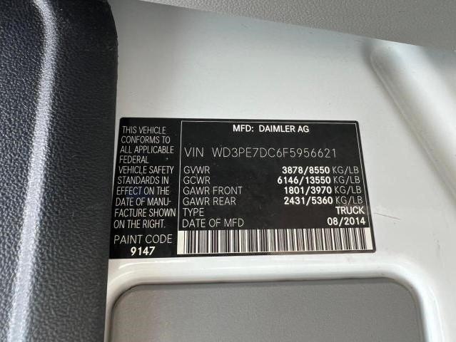 WD3PE7DC6F5956621 - 2015 MERCEDES-BENZ SPRINTER 2500 WHITE photo 10
