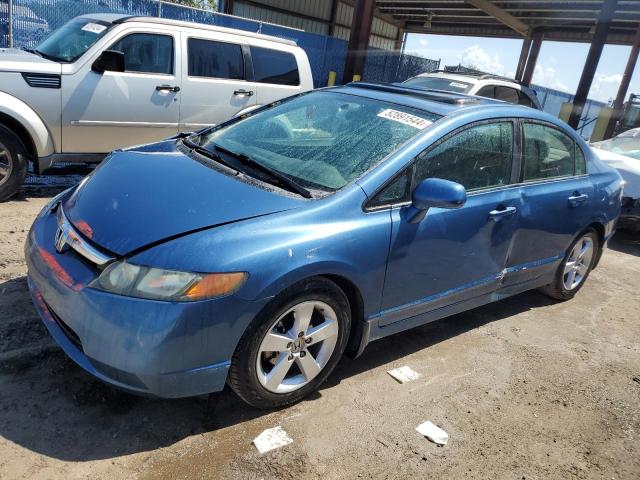 1HGFA16988L052247 - 2008 HONDA CIVIC EXL BLUE photo 1