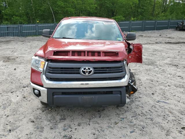 5TFUY5F13EX323805 - 2014 TOYOTA TUNDRA DOUBLE CAB SR/SR5 RED photo 5