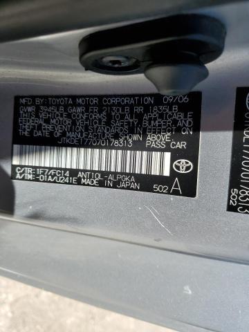 JTKDE177070178313 - 2007 TOYOTA SCION TC 银色 照片 12