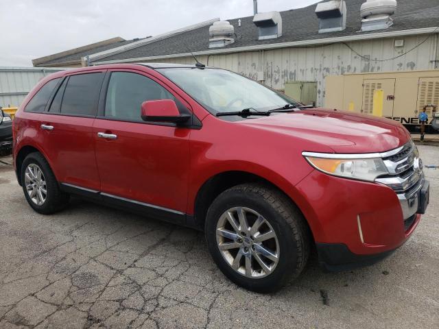 2FMDK4JC1BBA38653 - 2011 FORD EDGE SEL RED photo 4