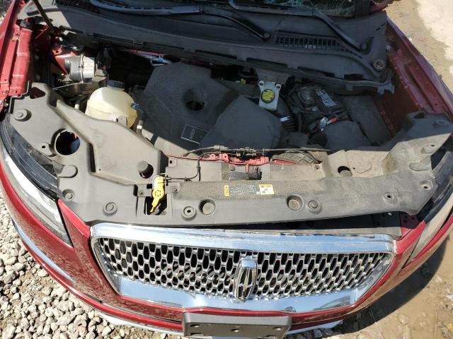 5LMCJ2C95KUL42774 - 2019 LINCOLN MKC SELECT Բորդո լուսանկար 12
