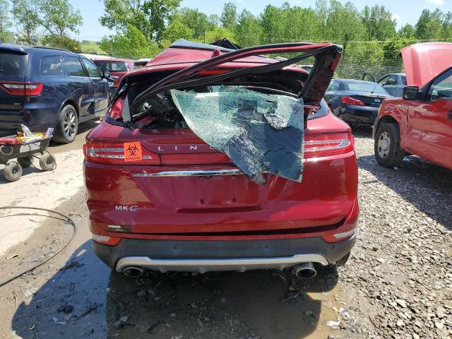5LMCJ2C95KUL42774 - 2019 LINCOLN MKC SELECT Բորդո լուսանկար 6