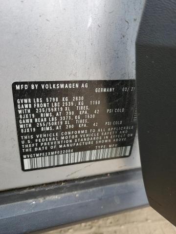 WVGTMPE2XMP022004 - 2021 VOLKSWAGEN ID.4 PRO S ვერცხლისფერი ფოტო 13