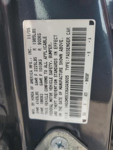 1HGCM55336A049005 - 2006 HONDA ACCORD SE GRAY photo 12