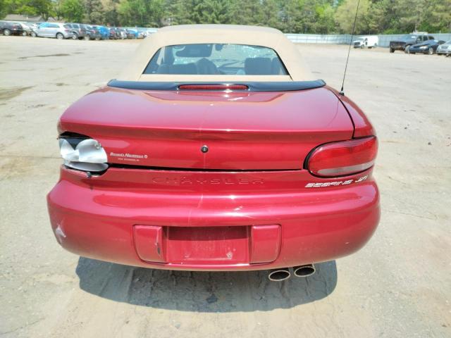 3C3EL55H0TT289143 - 1996 CHRYSLER SEBRING JXI RED photo 6