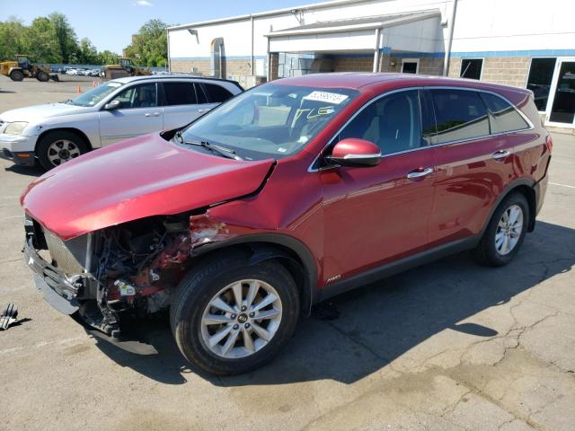 5XYPGDA30KG464588 - 2019 KIA SORENTO L RED photo 1